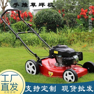 批發(fā)自走式草坪機 18/20/21寸手推款花園剪草機 四沖程手推割草機