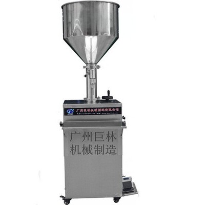 現(xiàn)機(jī)供應(yīng) 立式氣動(dòng)果醬灌裝機(jī) 半自動(dòng)活塞定量膏體、半流體灌裝機(jī)