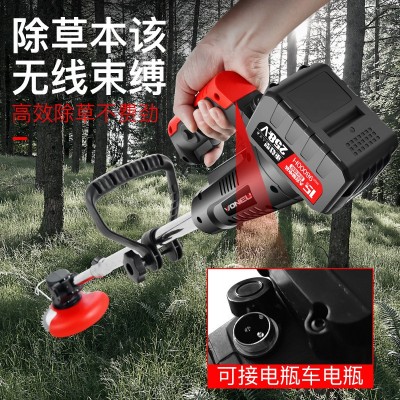 電動割草機(jī)手持打草機(jī)家用無線多功能鋰電除草機(jī)充電草坪修剪定制