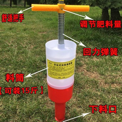2廠家直銷農(nóng)用工具蔬菜園林根部追肥撒肥施肥器多功能手動(dòng)施肥