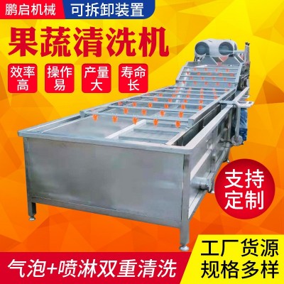全自動(dòng)商用果蔬清洗機(jī) 多功能水果氣泡清洗機(jī) 沖浪式蔬菜清洗機(jī)