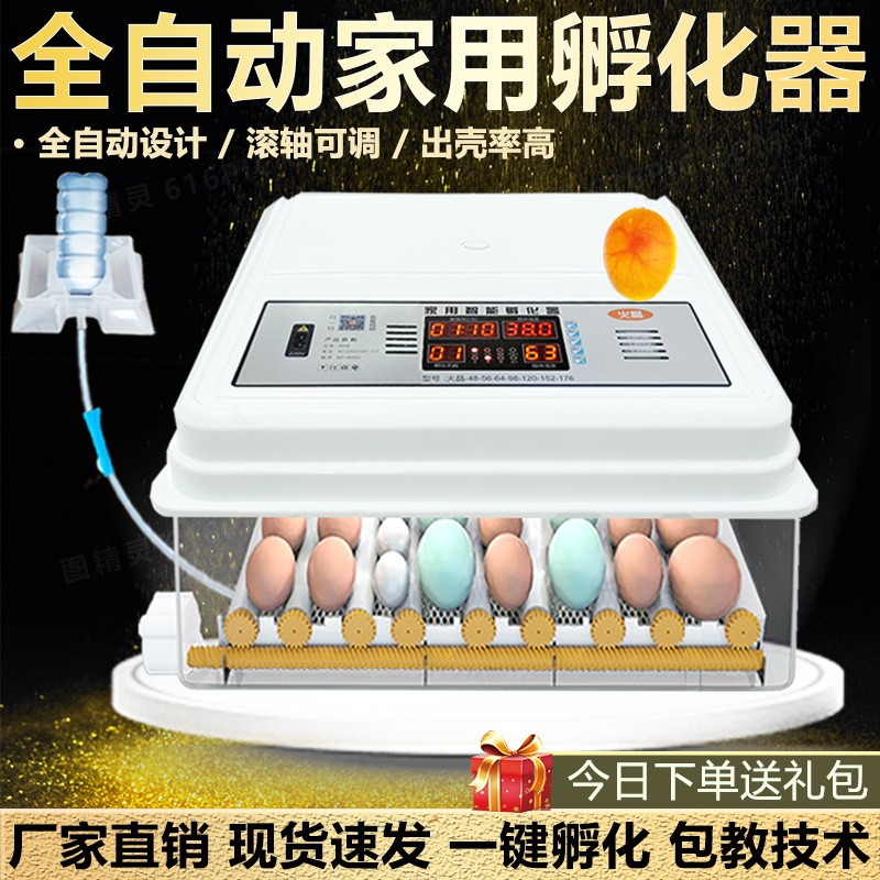 孵化器全自動家用小型塑料殼孵化機(jī)家用孵化箱雞鴨鵝鴿子蛋孵化器
