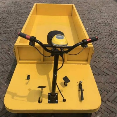 成德 不銹鋼電動(dòng)手推車 手推萬(wàn)向輪電動(dòng) 拉磚用三輪平板車