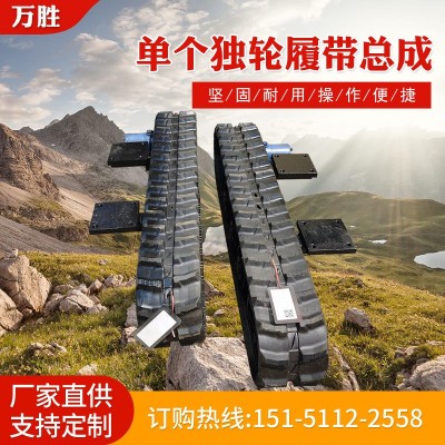廠家供應單個獨輪履帶總成農(nóng)用機械配件獨輪液壓履帶總成