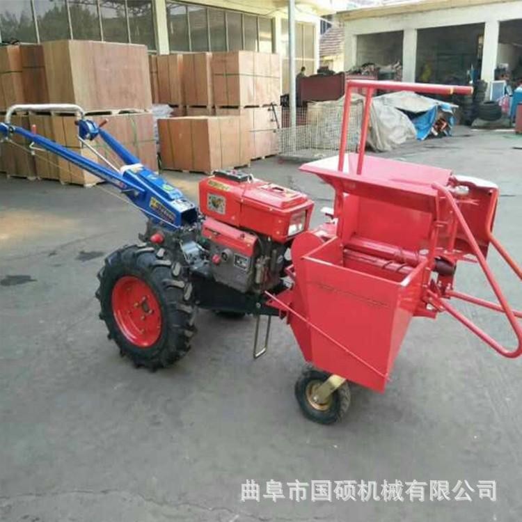 玉米收獲粉碎機 柴油單行玉米收獲機 直聯(lián)電啟動玉米收獲還田機