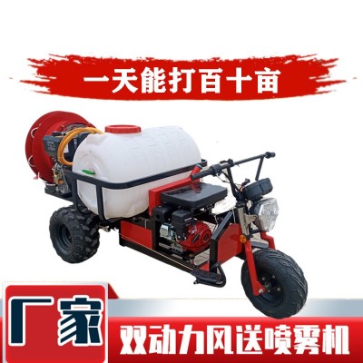 乘坐式果樹(shù)打藥機(jī) 現(xiàn)貨自走式三輪風(fēng)送打藥機(jī) 茶園果園風(fēng)送打藥車(chē)