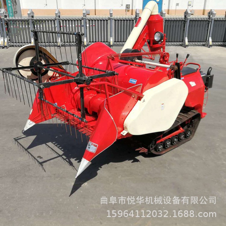 直銷山地谷物聯(lián)合收割機 自走履帶式旱稻水稻收割機 自動清選脫粒