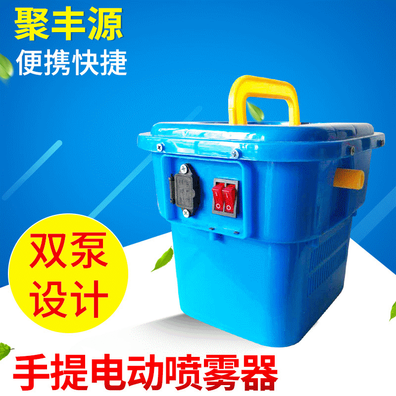 手提便攜式噴霧器 12V雙泵果園打藥機(jī) 手提式電動噴霧器