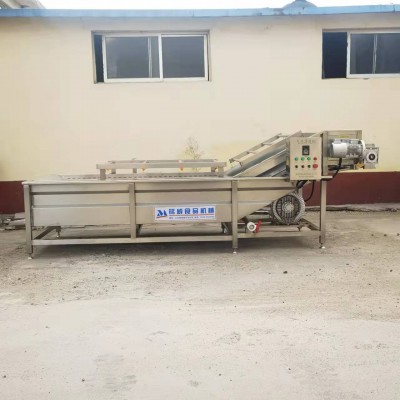芥菜清洗機 芥菜清洗漂燙生產(chǎn)線 果蔬清洗機加工銘威機械