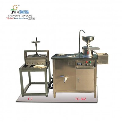廠家供應(yīng)田崗TG-30+Y-1小型豆腐機(jī) 可生產(chǎn)豆?jié){，豆花，豆腐。