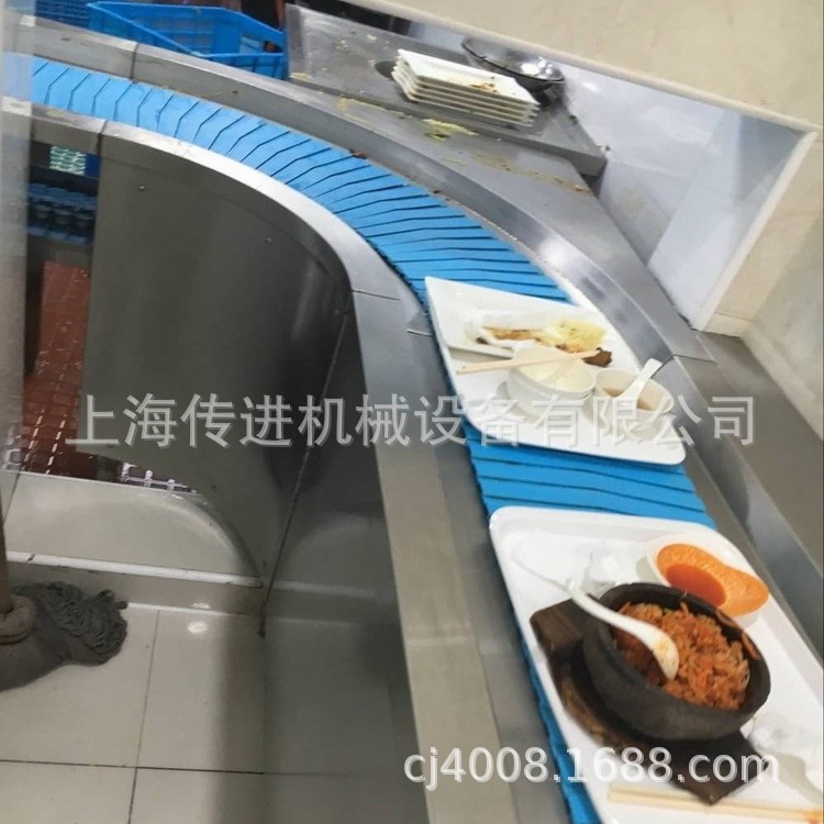 供應(yīng)餐盤(pán)輸送機(jī) 自由組裝式餐盤(pán)回收輸送機(jī) 校園餐廳餐具流水線
