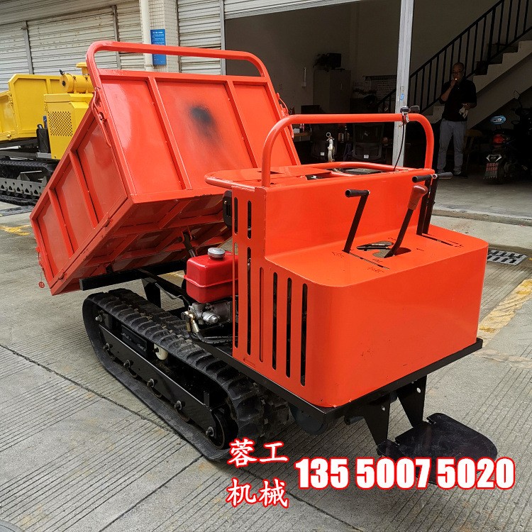 批發(fā)爬山虎 成都履帶運(yùn)輸車(chē) 載重量1噸 12匹馬力 液壓自卸