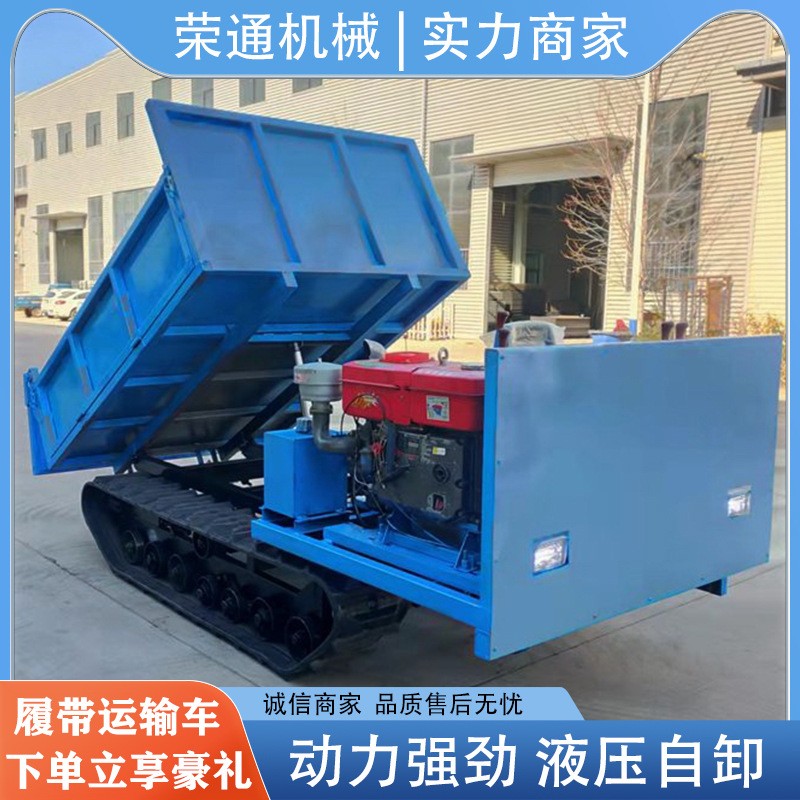 工程爬坡四不像農(nóng)用物料履帶運(yùn)輸車(chē)多用途狹小路基自動(dòng)裝卸搬運(yùn)車(chē)