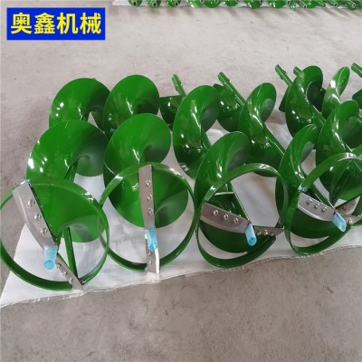 雙葉合金小型電動(dòng)大功率挖坑機(jī)配件 螺旋打樁機(jī) 植樹(shù)機(jī)地鉆鉆頭