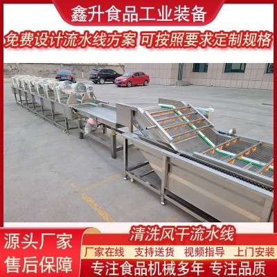 藍莓清洗機 全自動果蔬清洗風(fēng)干流水線 不銹鋼毛豆清洗風(fēng)干設(shè)備