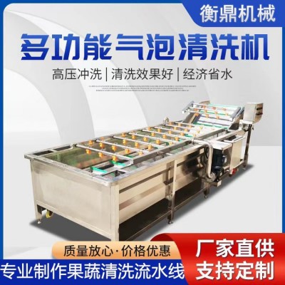 葡萄千禧果氣泡清洗機 柿子李子櫻桃全自動清洗設(shè)備 果蔬 清洗機