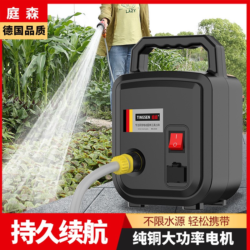 充電式抽水泵澆花澆菜抽水機(jī)蓄電池鋰電池園林灌溉農(nóng)田澆水機(jī)神器