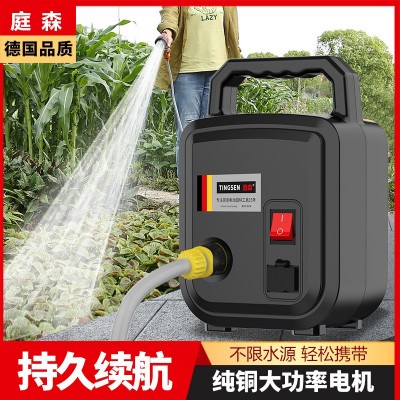 充電式抽水泵澆花澆菜抽水機(jī)蓄電池鋰電池園林灌溉農(nóng)田澆水機(jī)神器
