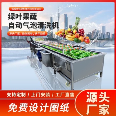 多功能全自動果蔬蔬菜清洗機(jī)氣泡式噴淋豆角清洗機(jī)洗菜機(jī)設(shè)備廠家