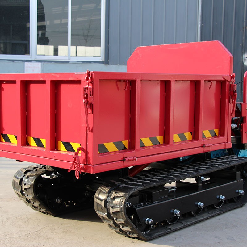 小型農(nóng)用履帶翻斗運(yùn)輸車 自卸式山地拉貨車1.5噸果園搬運(yùn)車