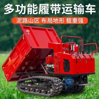 山東領程履帶運輸車小型農(nóng)用工程果園山地搬運車履帶車手扶拖拉機