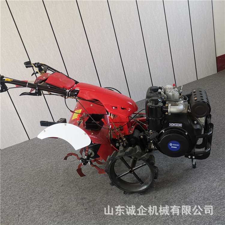 柴油款小型手扶式田園四驅微耕機 誠企常年批發(fā)農(nóng)用開溝回填培土