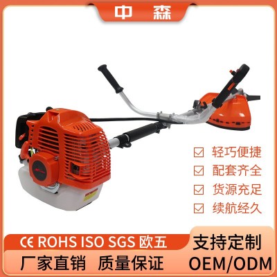 割草機(jī)松土橙紅色小型汽油打草機(jī)多功能大功率側(cè)掛除草機(jī)可批發(fā)