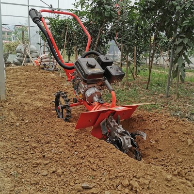 小型手扶汽油開溝機(jī)果園菜地家用培土開深槽旋耕機(jī)農(nóng)用除草微耕機(jī)
