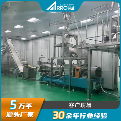 拉絲蛋白生產(chǎn)線全自動手撕素肉膨化機不銹鋼真諾人造素肉蛋白設備