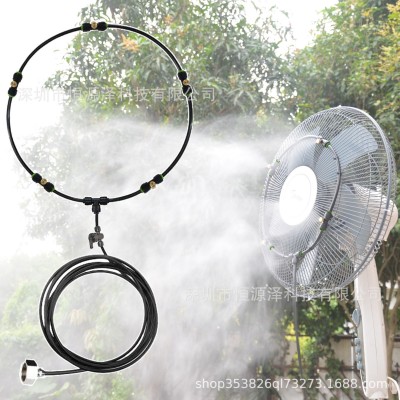 亞馬遜風(fēng)扇噴霧器 歐標美標低壓霧化微噴霧環(huán)電風(fēng)扇降溫加濕設(shè)備