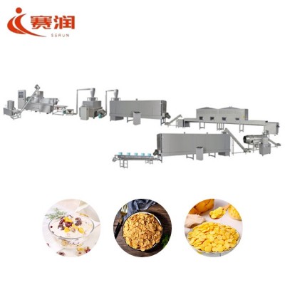 早餐玉米片生產(chǎn)線 即食谷物脆膨化機 牛奶沖泡谷物片生產(chǎn)設(shè)備