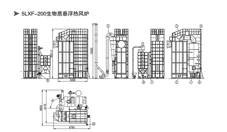 谷陽5LXF-200生物質(zhì)懸浮熱風(fēng)爐