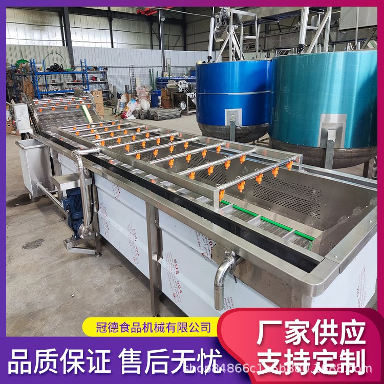 廠家酸菜泡菜氣泡清洗流水線玉米秋葵清洗設(shè)備商用大型食堂洗菜機(jī)