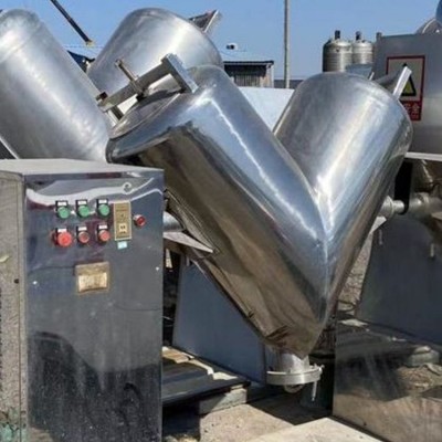 300型小型教學(xué)原料攪拌機 攪拌均勻 干粉顆?；旌嫌?二手V型混合機